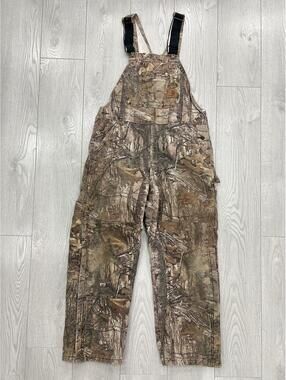 Vintage Carhartt Overalls Camo Mossy Oaks real tree 38x30